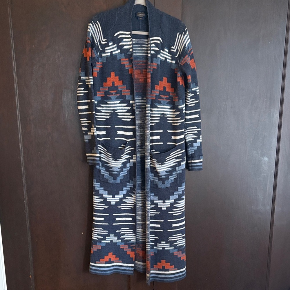 Pendleton Multicolor Geometric Long Cardigan